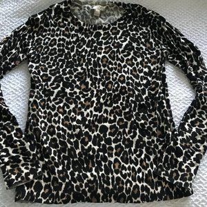 J Crew Leopard Print Sweater